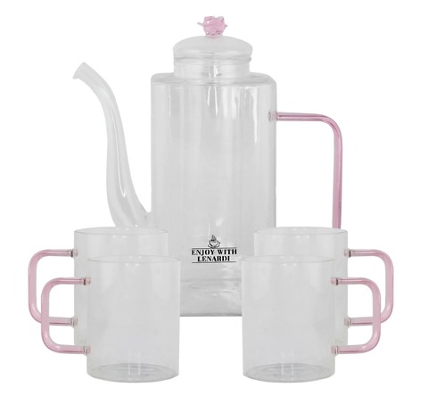 Чайник заварочный 1000 мл и 4 стакана 200 мл Lenardi - купить