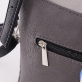 Сумка Саломея 364 мульти итальянский серо-черный