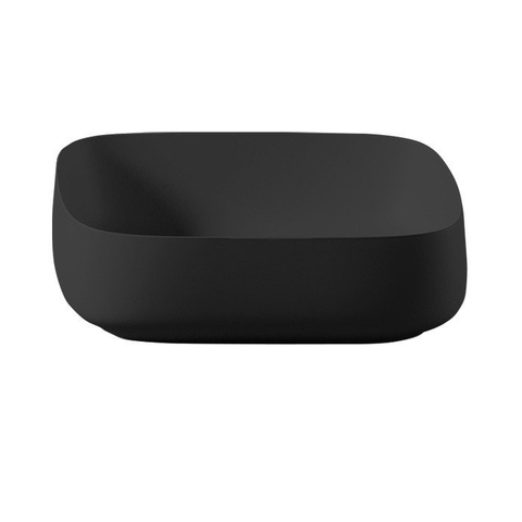 ArtCeram COL008 17 34 ArtCeram COGNAC Раковина настольная Quadro 55x35 см, цвет матовый черный, Saniglaze