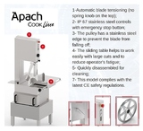 Пила для резки мяса Apach ASWX155A 3ф