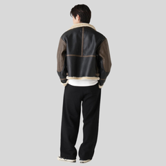 Куртка Alpha Industries Faux Leather B-3 Mod Jacket Espresso (Коричневый)