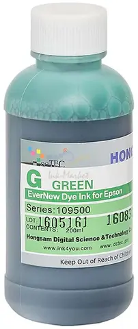 Чернила водные DCTec 7900D green dye  200мл. Серия 109500
