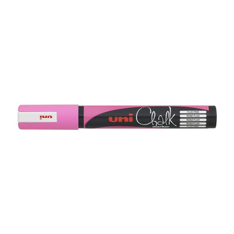 Маркер меловой Uni Chalk розовый (толщина линии 2.5 мм)