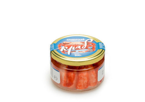 Краб натуральный Приморский, 200г