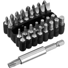 STAYER 33 шт, набор бит с магнитным адаптером (26085-H33)