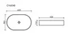 Ceramica Nova CN6048 Умывальник чаша накладная овальная Element 608*385*122мм