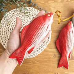 Рыба, муляж декоративный, пластиковый, реалистичный, 19*7 см, набор 3 шт.