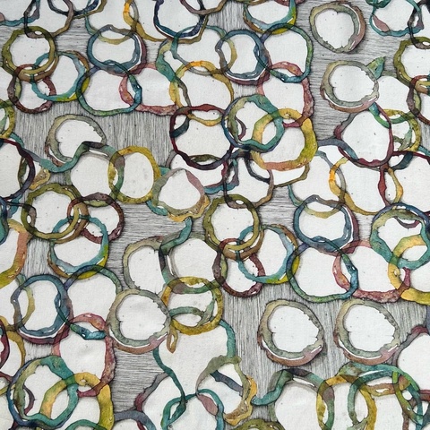 КОЛЬЦА, АБСТРАКЦИЯ, 100% хлопок