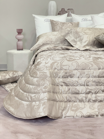 Покрывало 270х270 Blumarine Lapis Cipria бежево-розовое