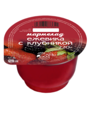 Мармелад Ежевика 220 гр / коробка / 10 пластиковых баночек