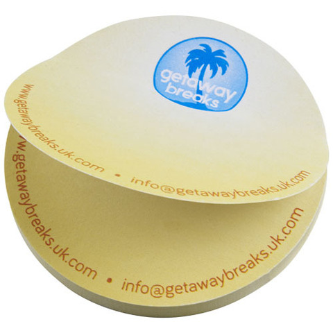 Бумага для заметок Sticky-Mate® из переработанных материалов в форме круга