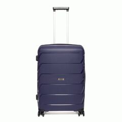 Чемодан средний облегченный из полипропилена SunVoyage Elit Темно-синий 