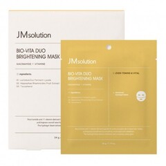 JMsolution Bio Vita Duo Brightening Mask осветляющая гидрогелевая маска с витамином С и ниацинамидом