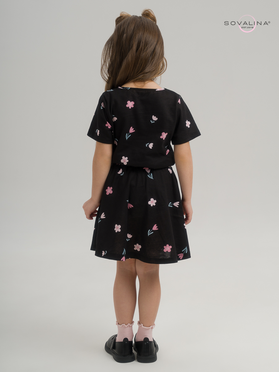 Костюм Мальвина SG тюльпаны на черном New