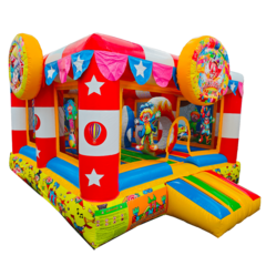 Коммерческий надувной батут «Цирковые трюки» 3,5*3,5*2,6 м