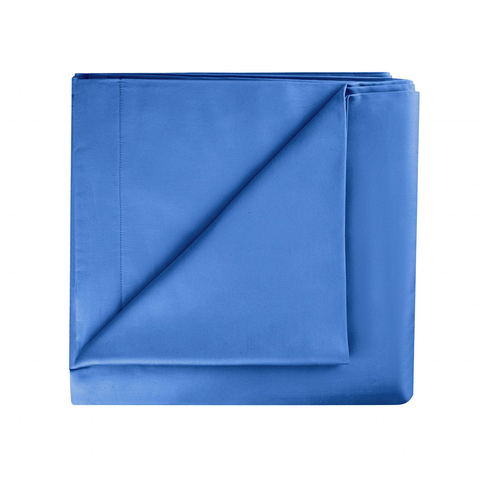 Простыня прямая в васильково-синем Mollen