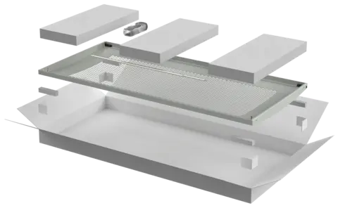 ITK LINEA N Дверь перфорированная 800мм шкафа 47U сер.