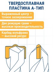 Бур SDS-plus ПРАКТИКА 8 х 100/160 мм серия Профи по бетону (033-635)