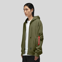 Толстовка Alpha Industries Utility Pocket Full Zip Up OG-107 Green (Зеленый)