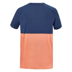 Детская футболка Babolat Play Crew Neck Tee Boy - fluo strike/estate blue