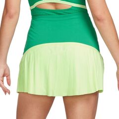 Теннисная юбка Nike Dri-Fit Advantage Pleated Skirt - stadium green/barely volt/white