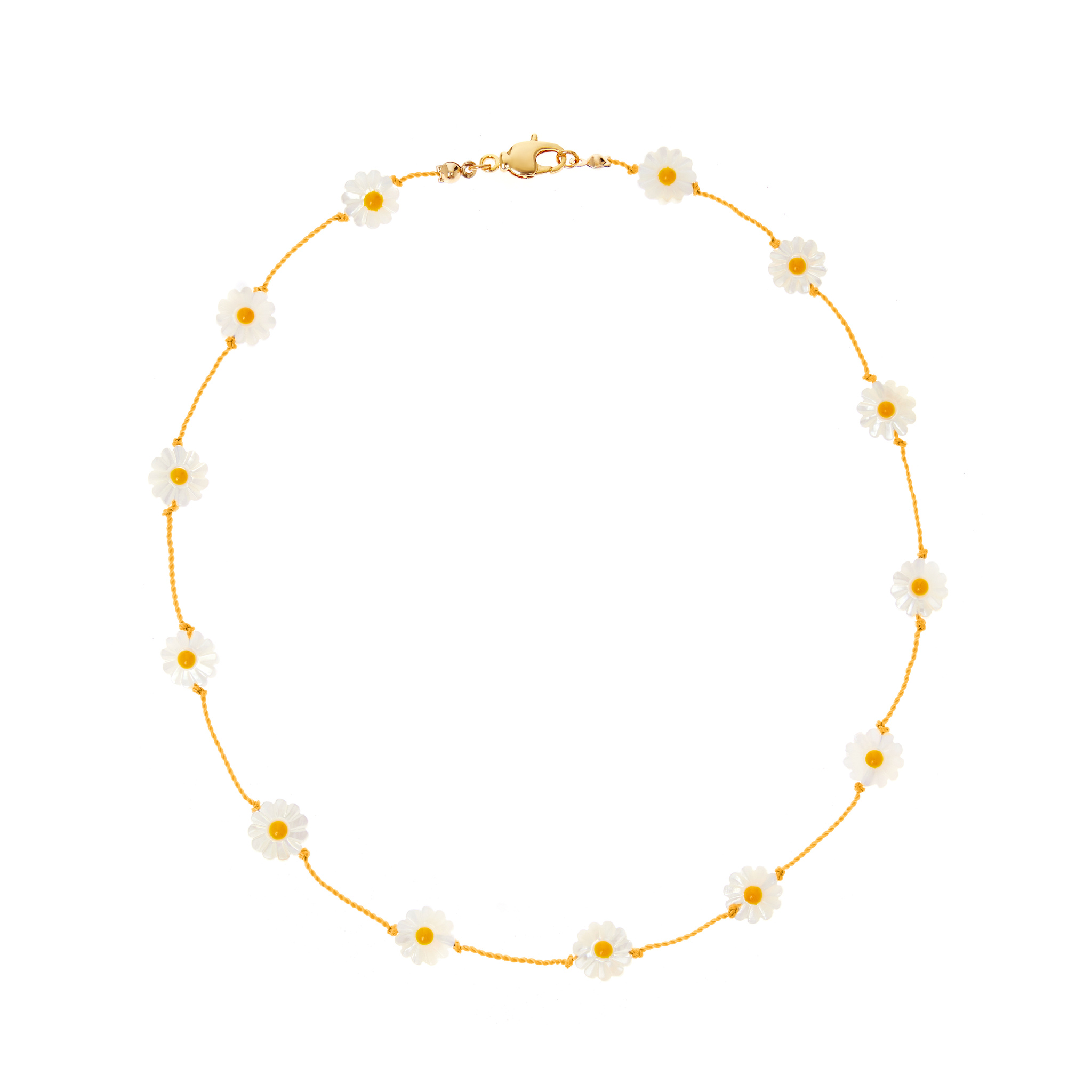 HOLLY JUNE Колье Daisy Field Necklace – Yellow holly june колье pink and yellow crystal pearl necklace