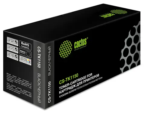 Картридж лазерный Cactus CS-TK1150 TK-1150 черный (3000стр.) для Kyocera Ecosys P2235d, P2235dn, P2235dw, M2735dw