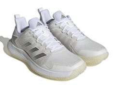 Женские теннисные кроссовки Adidas Defiant Speed W Clay - cloud white/silver metallic/grey one