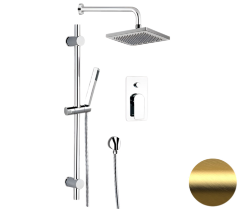 Remer I09S07OBG Душевая система Remer Infinity I09S07OBG, золото брашированное