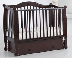 Кровать детская К-2002-20м "Моника" маятник универсальный (орех)