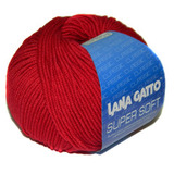 Пряжа Lana Gatto Supersoft 12246 красный