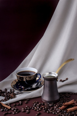 Медная турка ZH 200 мл (Патина)