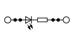 PTIO-IN 2,5/3-LED 24 GN-Клеммный модуль для подключения датчиков и исполнительных элементов