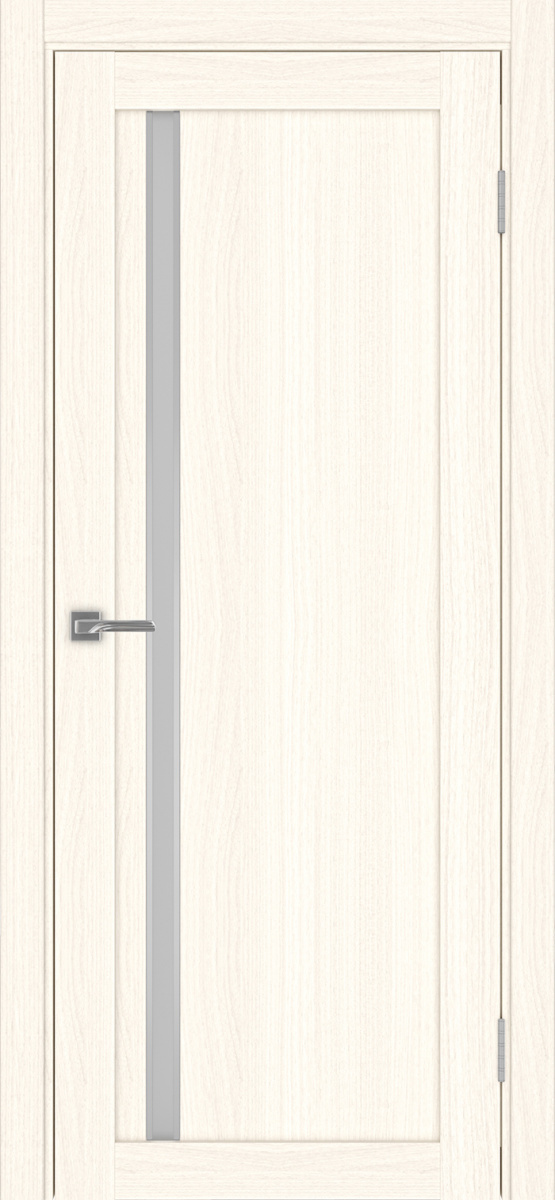 Дверь межкомнатная Оптима Порте Турин 527.121 АПС молдинг SC, цвет светлый ясень, экошпон, стекло мателюкс