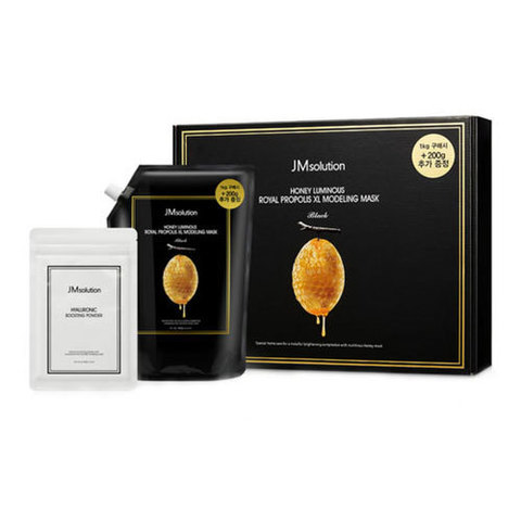 JMsolution Honey Luminous Royal Propolis XL Modeling Mask - Набор: альгинатная маска с прополисом, активатор и набор для смешивания