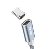 Кабель USB - Type-C 2A магнитный Hoco U40A 1м (100 см) (Серебро)