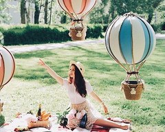 Розовый воздушный шар, 40*70 см, Россия