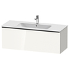 Duravit D-Neo Тумбочка подвесная, 440x1210x462, 1 ящик, цвет: белый высокоглянцевый DE426402222