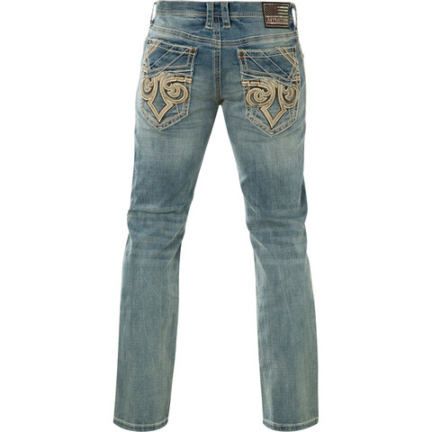 Affliction | Джинсы мужские Ace Fleur Harrington 110SS241 сзади