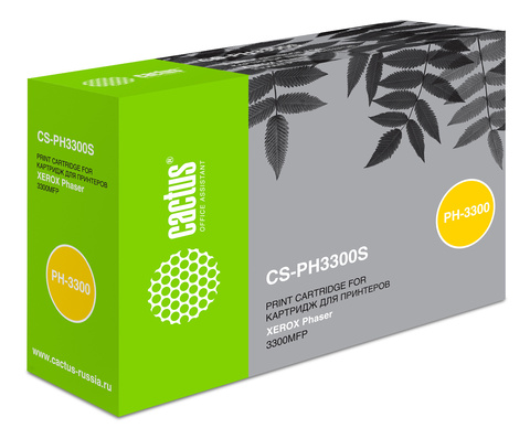 Картридж лазерный Cactus CS-PH3300S 106R01411 черный (4000стр.) для Xerox Phaser 3300
