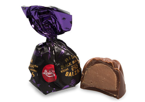 Конфеты в молочном шоколаде из "Рижского черного бальзама", 200г