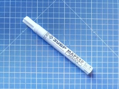 ЗУБР 2 - 4 мм, круглый, белый, маркер-краска, Профессионал (06325-8)