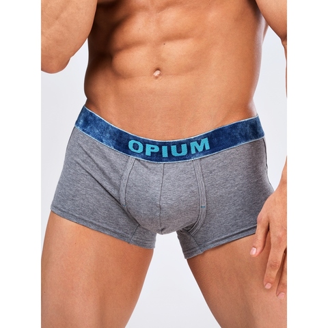 Мужские трусы боксеры серые меланж Opium Boxer R109