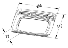 Компрессорный автохолодильник Isotherm Cruise 65 Elegance (60 л, 12/24, встраиваемый)