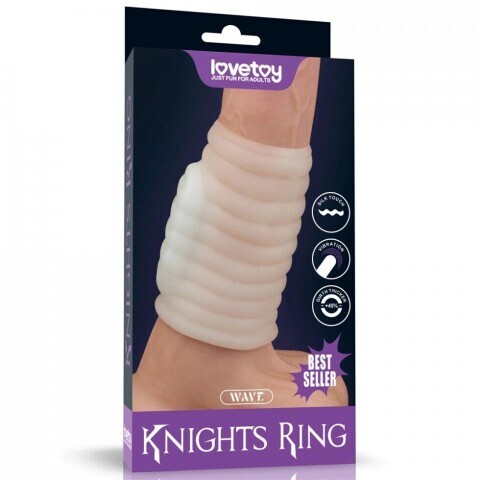 Насадка на пенис с вибрацией Wave Knights Ring  (10*3,7)