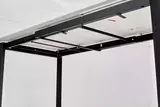 фото 8 Стол CORNER 120 MATT WHITE MARBLE SOLID CERAMIC / BLACK, DISAUR на profcook.ru