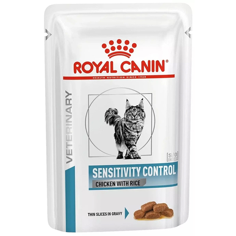 Влажный корм Royal Canin Sensitivity Control, для кошек, курица с рисом в соусе, 85 г