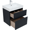 Aquanet 312875 Тумба с раковиной Aquanet Бруклин 60 цв. антрацит матовый (312875)