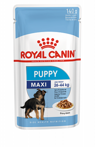 ПРОМО! Royal Canin Maxi Puppy комплект паучей для щенков крупных пород 3+1 140г