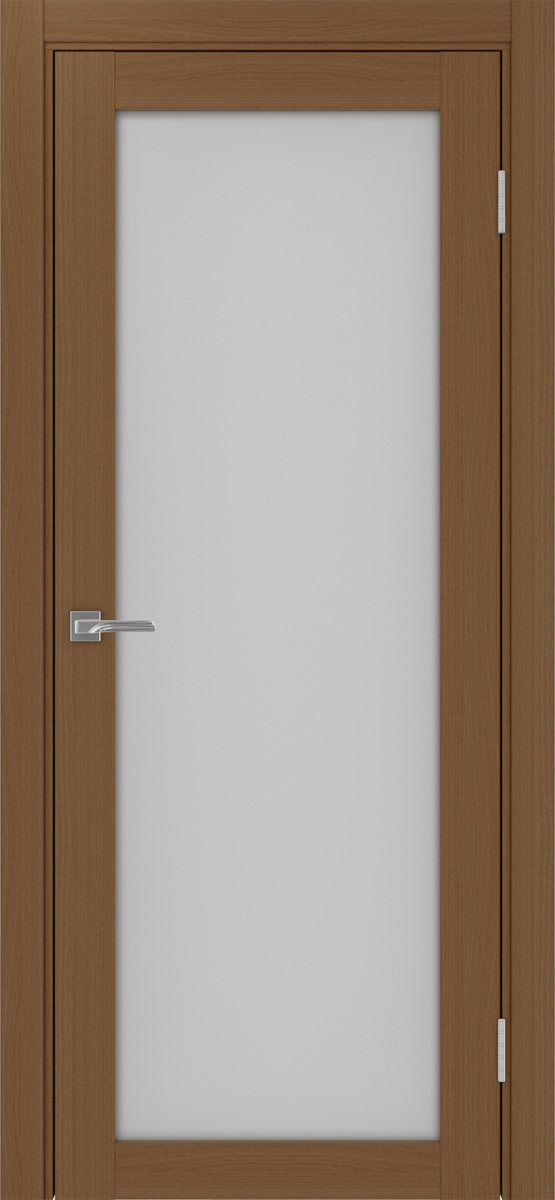 Дверь межкомнатная Оптима Порте Турин 501.2, цвет орех, экошпон, стекло мателюкс